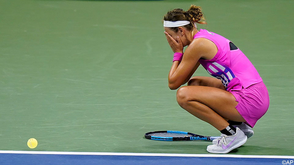 Victoria Azarenka kan het niet geloven: ze staat in de finale.