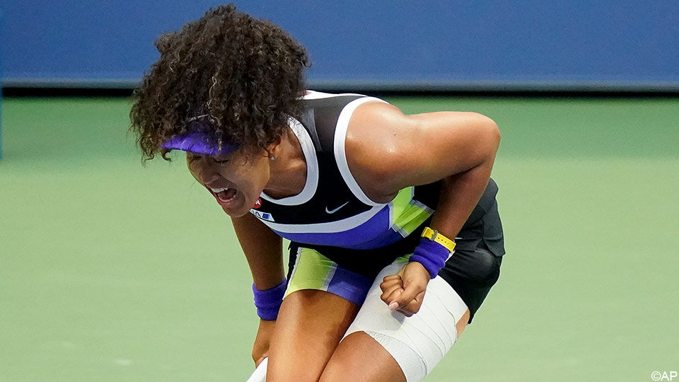 Op de US Open speelde Naomi Osaka al met een stevig verband.