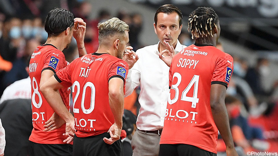 Trainer Julien Stéphan levert uitstekend werk bij Rennes.