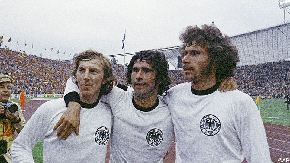 Jürgen Grabowski, Gerd Müller en Paul Breitner