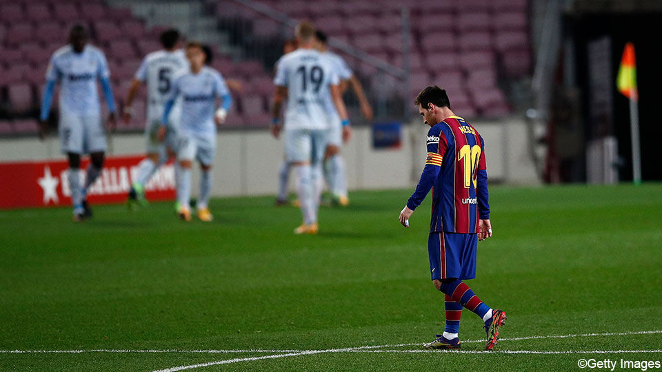 Lionel Messi moest afdruipen met een puntje.