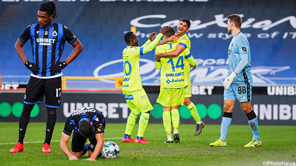 Gent wint de topper tegen Club Brugge met 0-1.