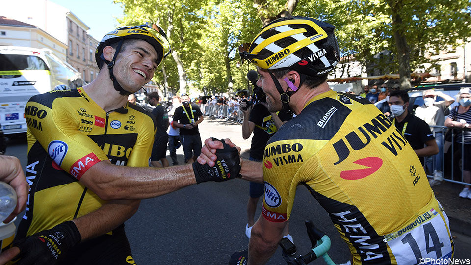 Tom Dumoulin zal in de Ronde van Vlaanderen aan de zijde van Wout van Aert rijden.