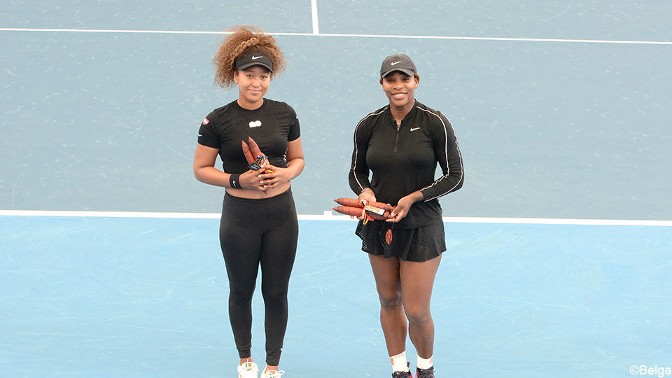 Naomi Osaka en Serena Williams