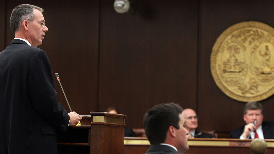 Butch Bowers (links op de foto, archieffoto).