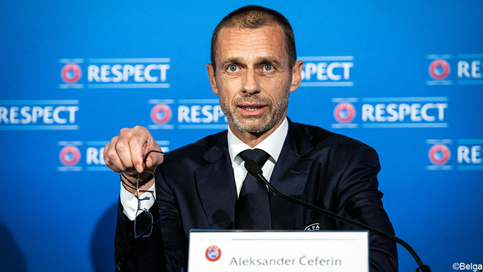 UEFA-baas Ceferin schrapt de uitdoelpuntenregel. 
