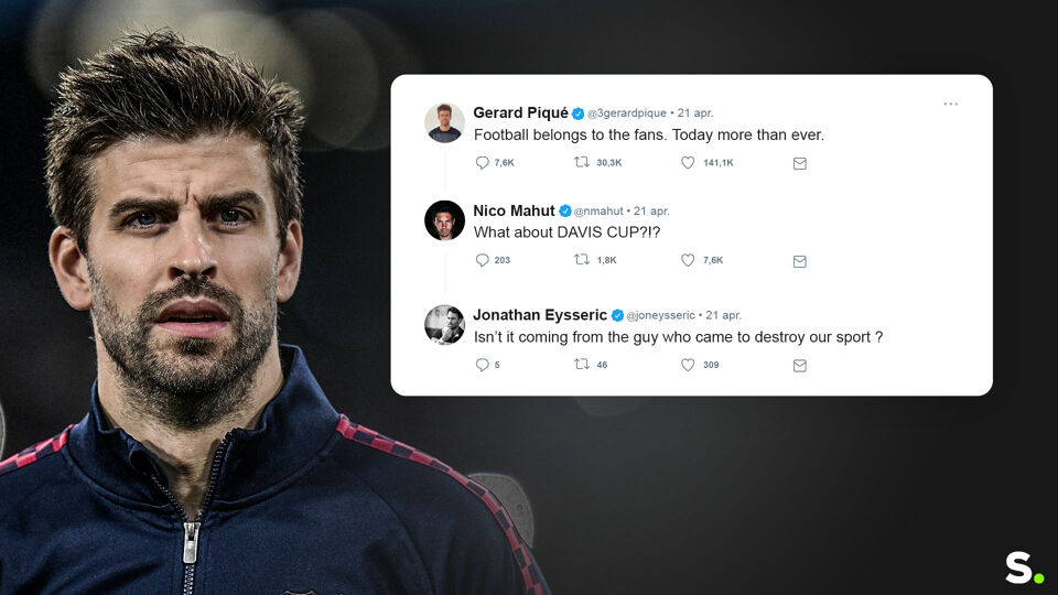 Gerard Piqué kreeg de wind van voren op Twitter.