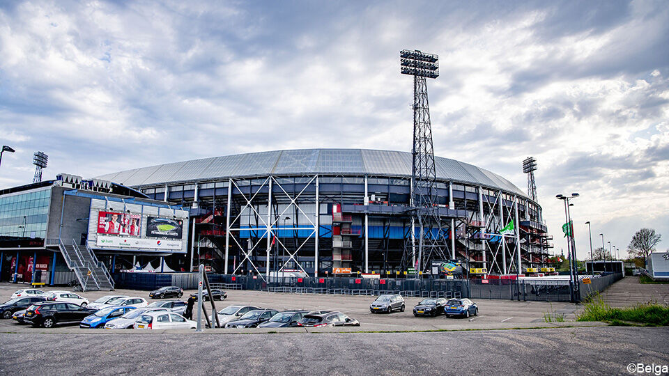 De Kuip zal pas zondagmiddag het decor zijn voor het duel van Feyenoord.