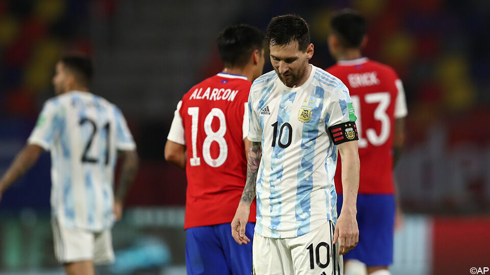 Lionel Messi kon tegen Chili enkel scoren vanaf de stip.