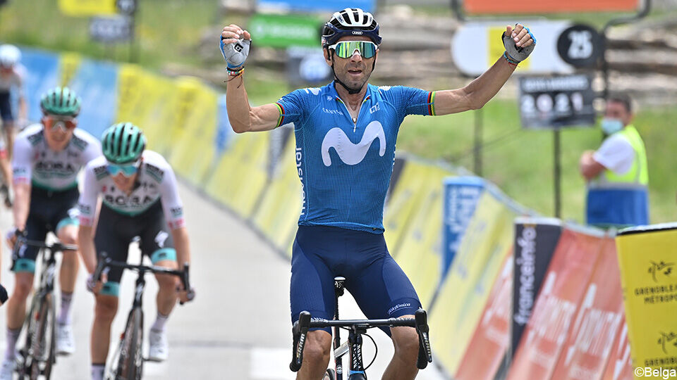 Valverde won dit jaar al een rit in het Critérium du Dauphiné en de Grote Prijs Miguel Indurain.