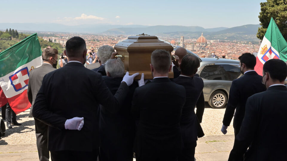 De uitvaart van Amedeo vrijdag.