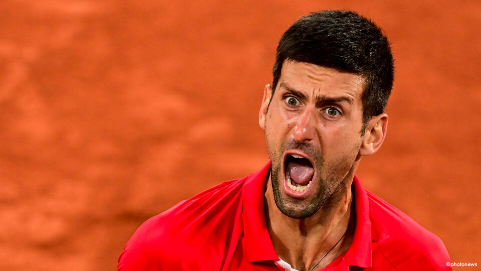 Novak Djokovic schreeuwde het uit na zijn zege.