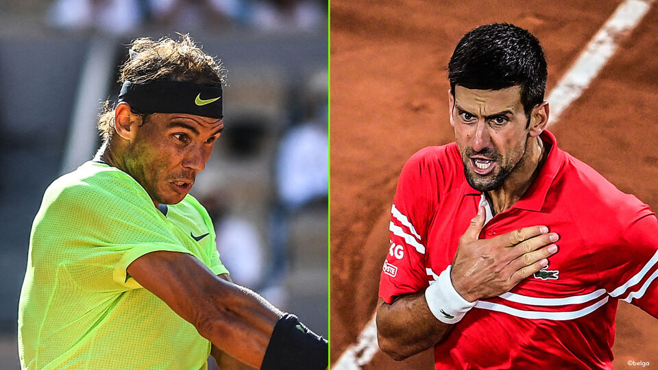 Rafael Nadal en Novak Djokovic