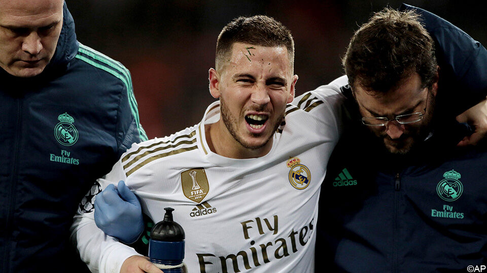 Eden Hazard liep bij Real Madrid de ene na de andere blessure op.