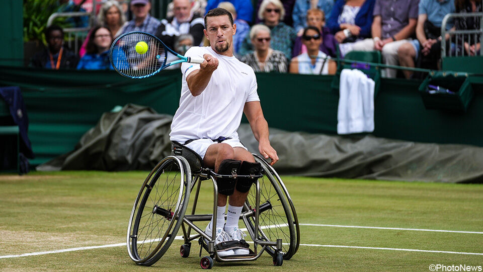 Joachim Gérard mag zich op Wimbledon opmaken voor de halve finales.
