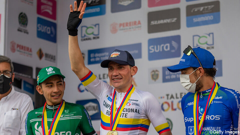 Aristobulo Cala kroonde zich vorige maand nog tot Colombiaans kampioen. 