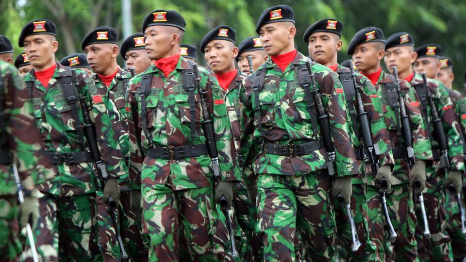 Indonesische militairen archieffoto