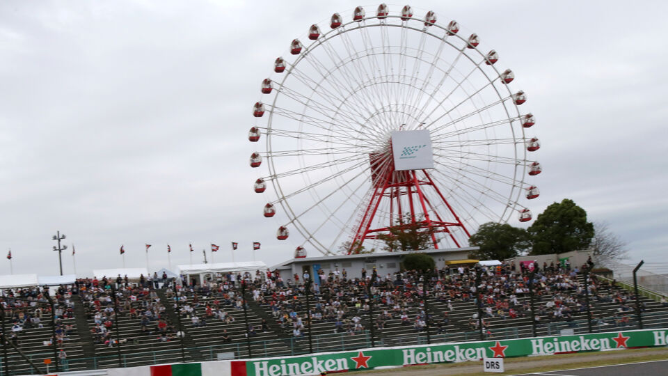 Geen GP van Japan dit jaar op de F1-kalender.