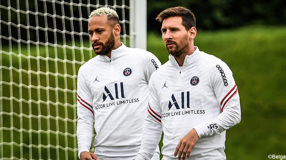 Lionel Messi (rechts) is er vrijdag in Brest nog niet bij.
