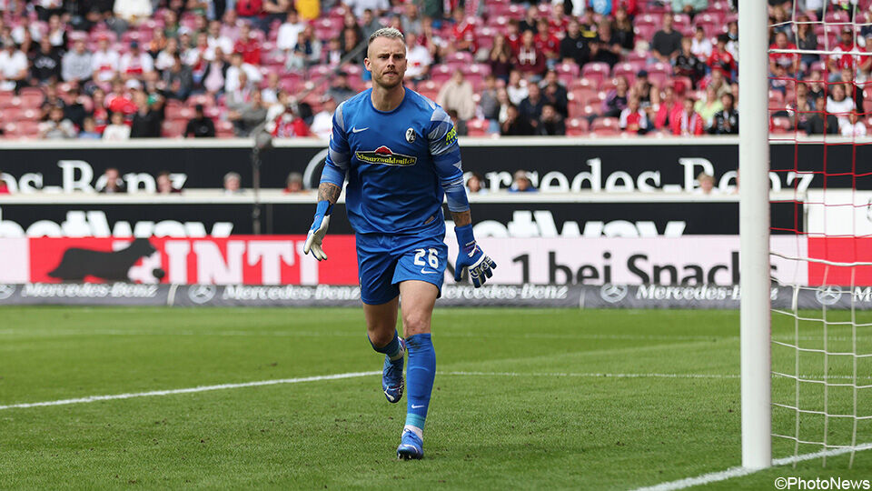 Mark Flekken is de doelman van Bundesliga-club Freiburg.