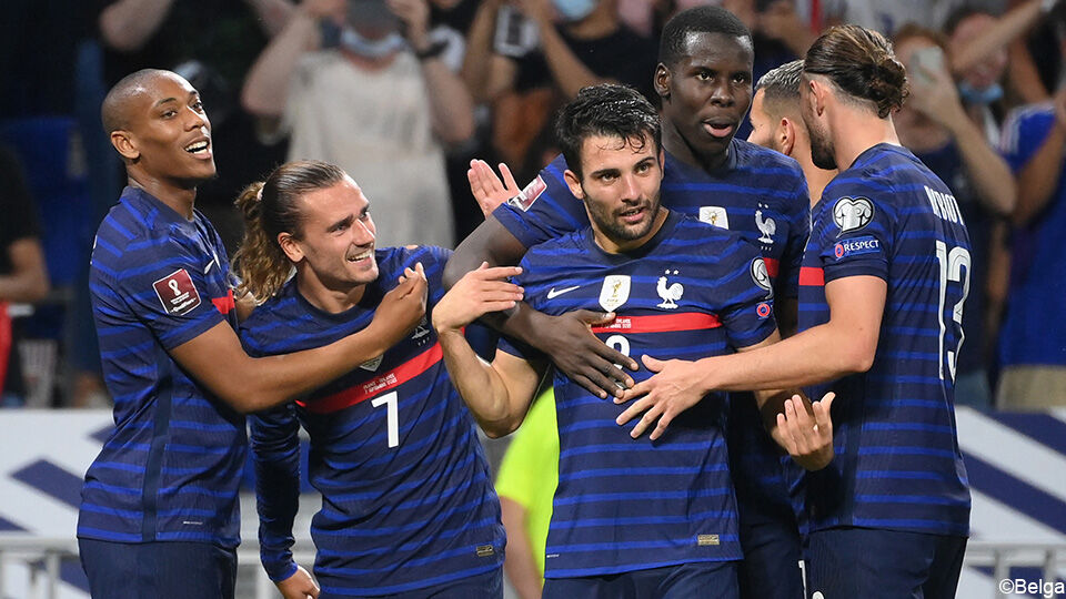 Frankrijk kon na 5 draws op rij nog eens winnen.