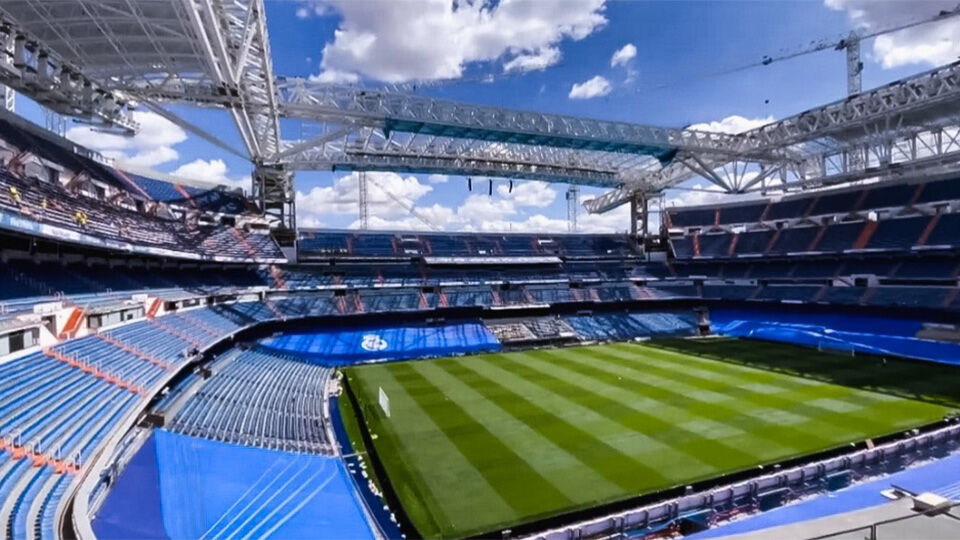 Het Estadio Santiago Bernabéu.