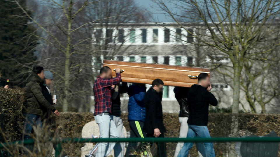 The funeral of Brahim Abdeslam in Brussels
