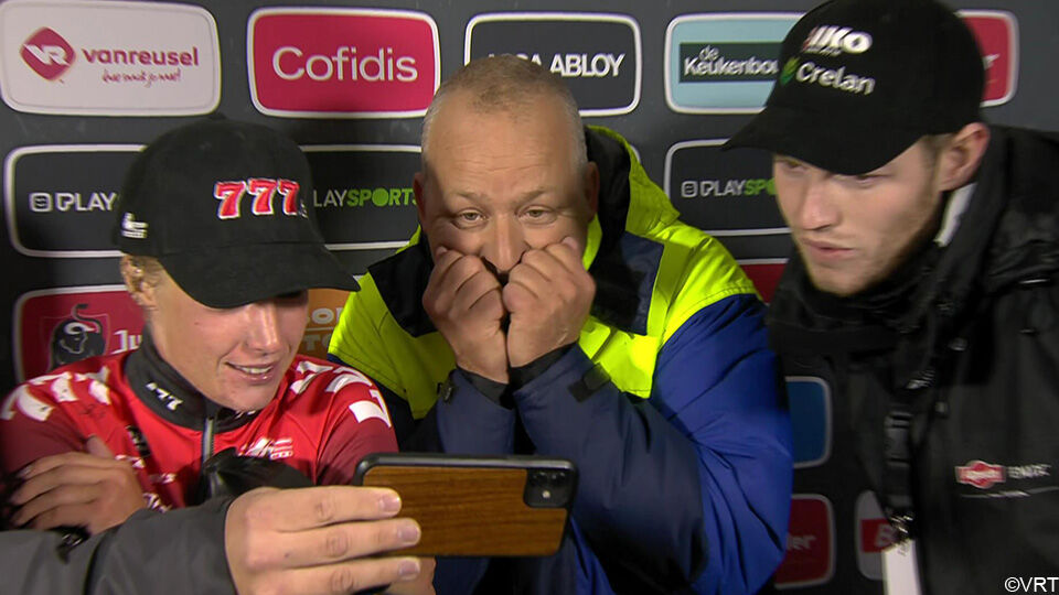 Noël Vermeersch bekeek de finish van Parijs-Roubaix noodgedwongen op het kleine scherm.