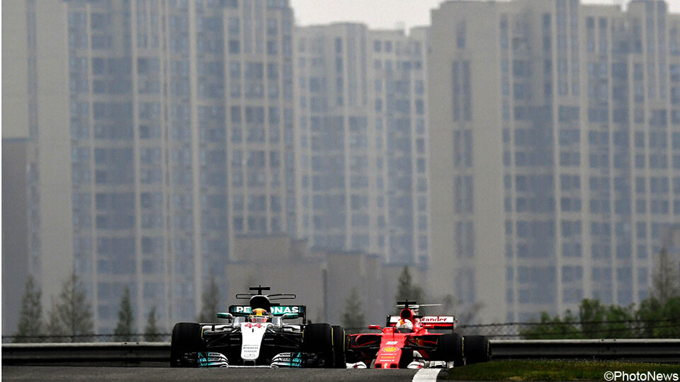 Het F1-circuit van Shanghai.