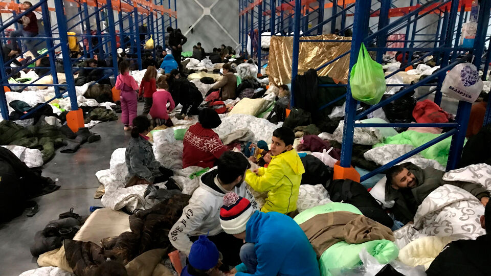 Migranten in Wit-Rusland: onderdak