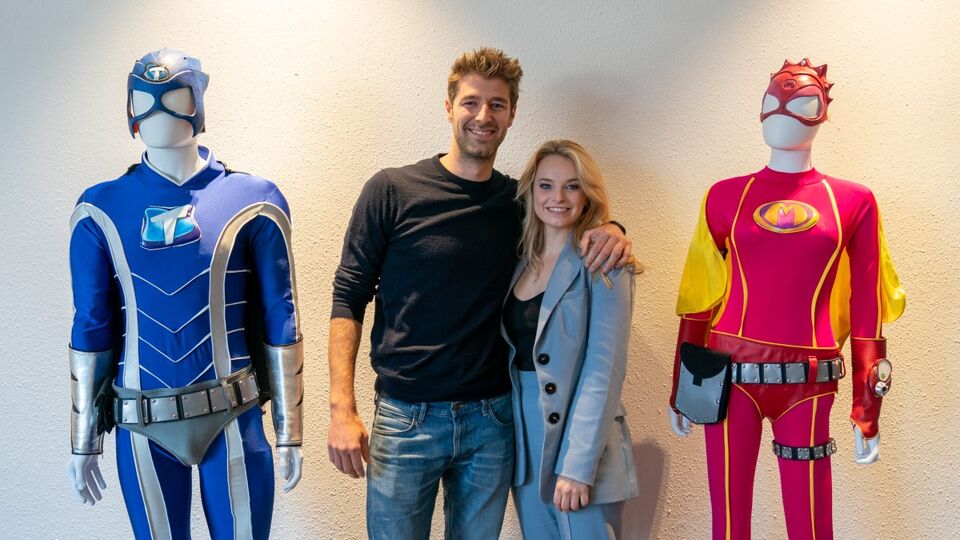 Tuur Roels met Lotte Stevens (de nieuwe Mega Mindy)