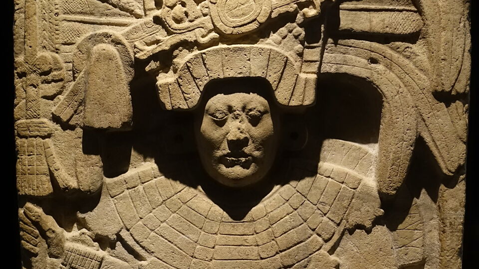 Een stèle uit Piedras Negras, een van de onderzochte Maya-koninkrijken.  