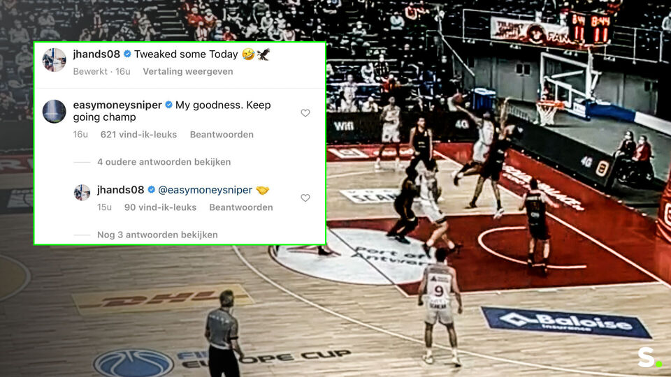 Kevin Durant reageerde op Instagram op de dunk van Jaylen Hands.