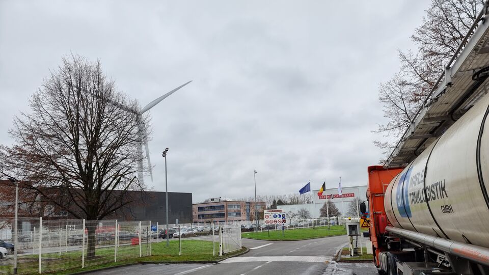 De plek waar de windturbine zou komen 