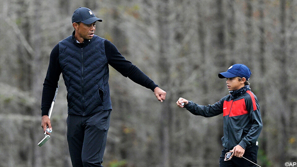 Tiger Woods en Charlie Woods