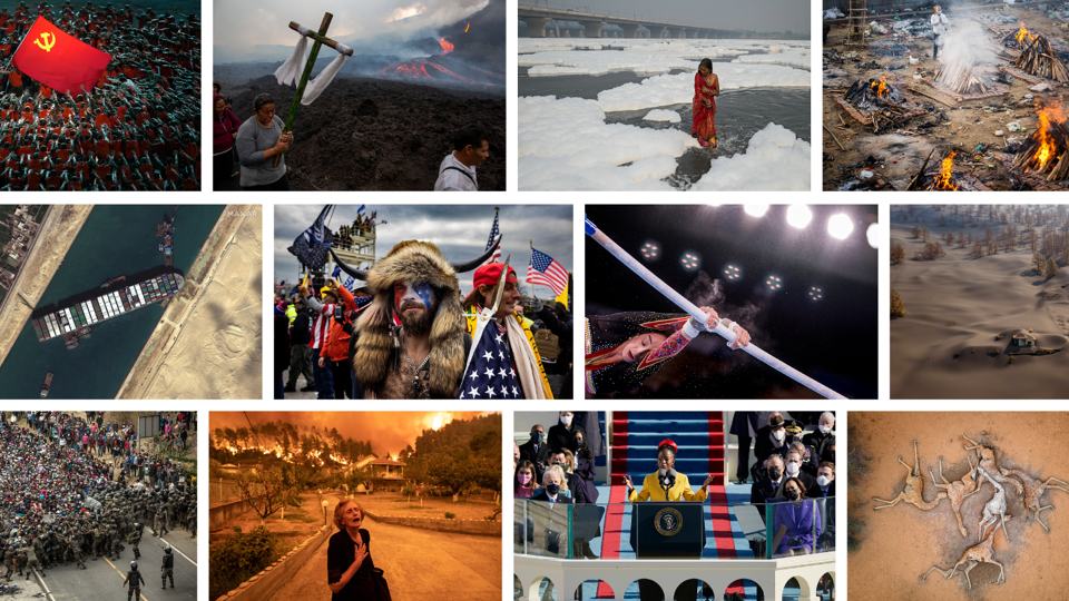 2021 in 30 foto's: van een eenzame Queen tot verwoestingen in Wallonië