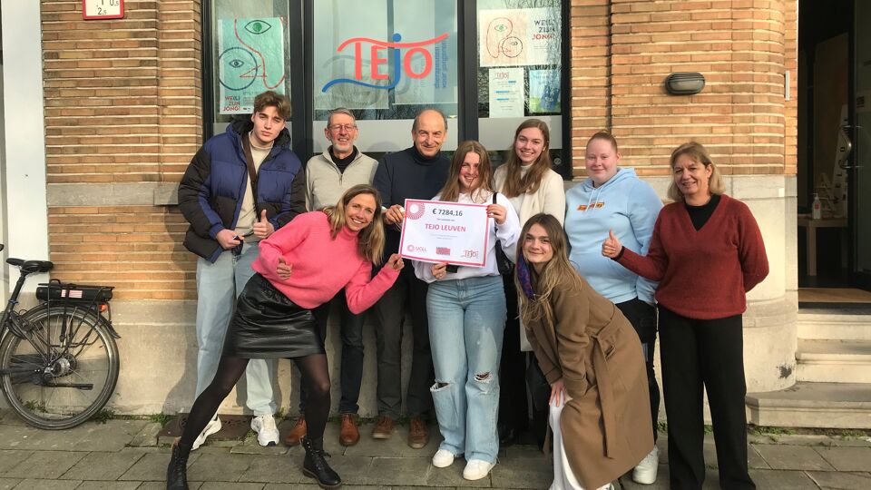 Studenten van de UCLL zamelden meer dan 7000 euro in voor het project.