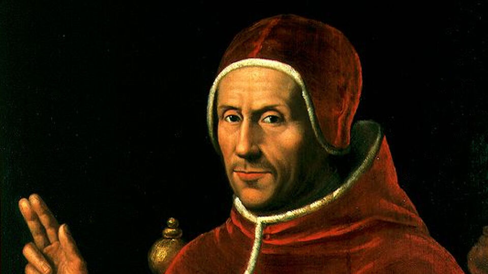 Adrianus VI op een schilderij van Jan van Scorel. Bron: Centraal Museum van Utrecht.
