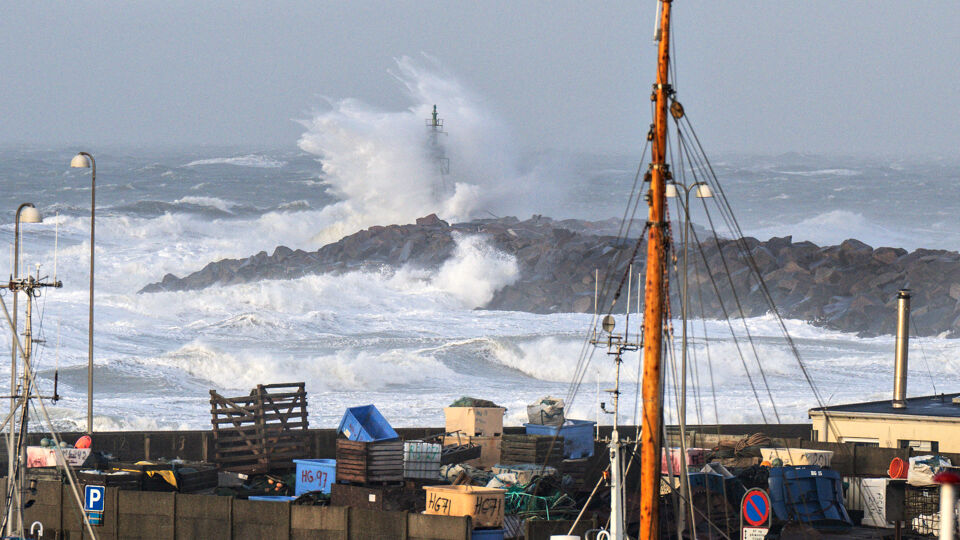 Ook Denemarken is getroffen door de storm Malik. 