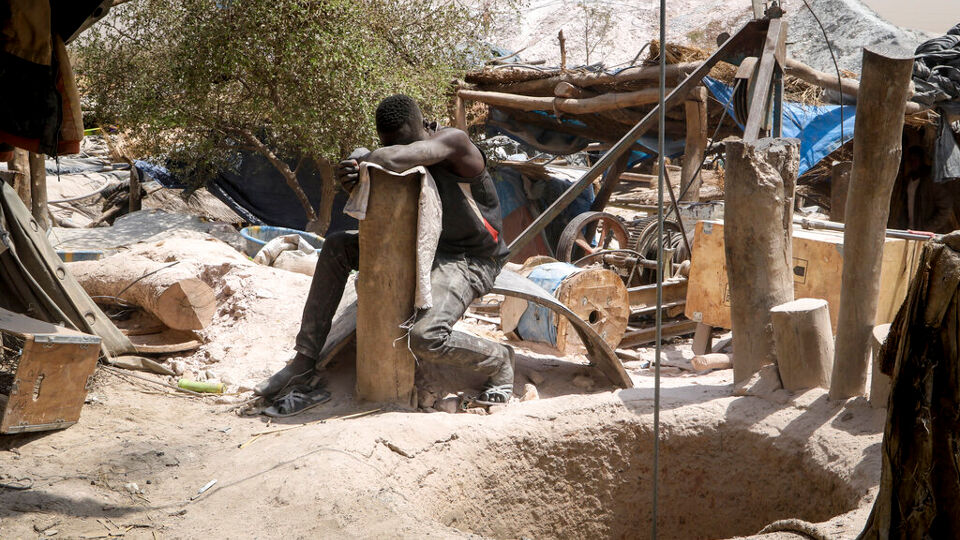 Goudmijn in Bobo-Dioulasso, in zuidwesten van Burkina Faso