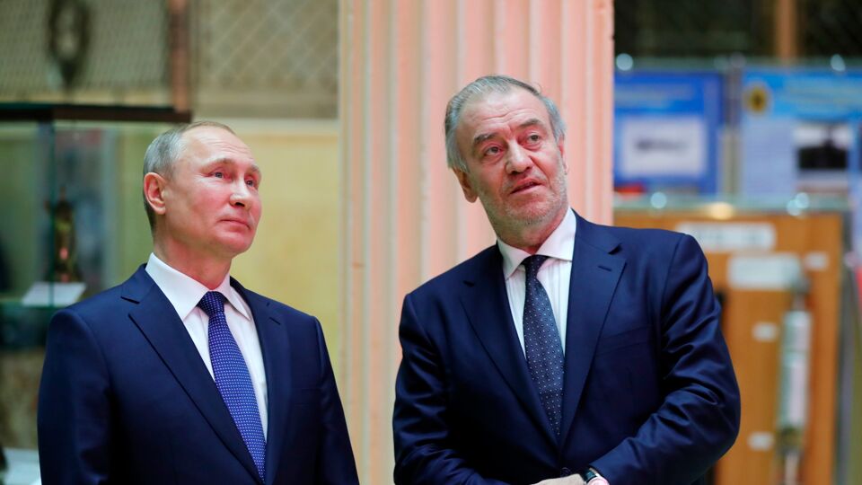 Dirigent Valeri Gergiev en president Poetin in 2018