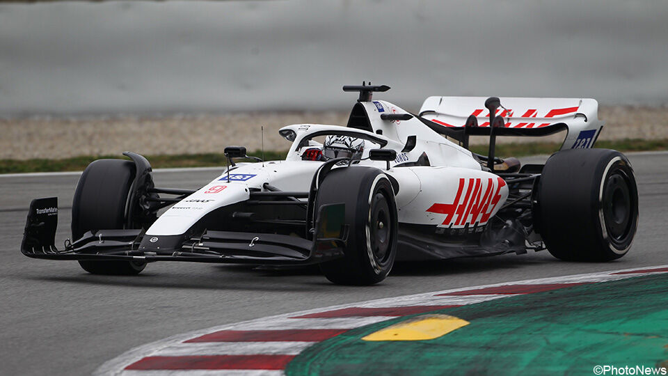 Haas reed in Barcelona rond zonder Uralkali op de nieuwe wagen.