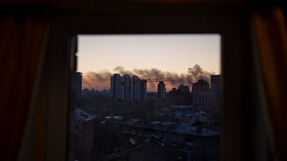 Kiev, bij het vallen van de avond