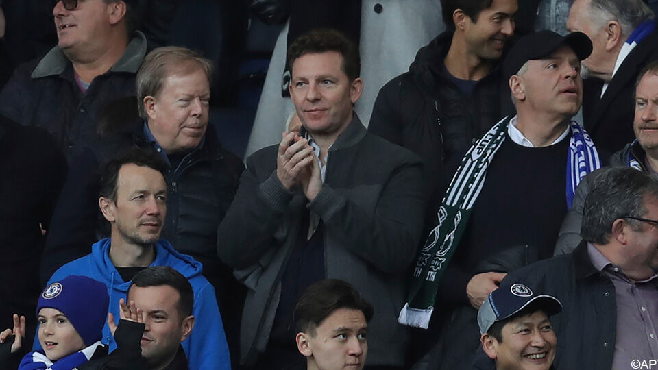 Nick Candy liet zich al opmerken in de tribunes van Stamford Bridge.