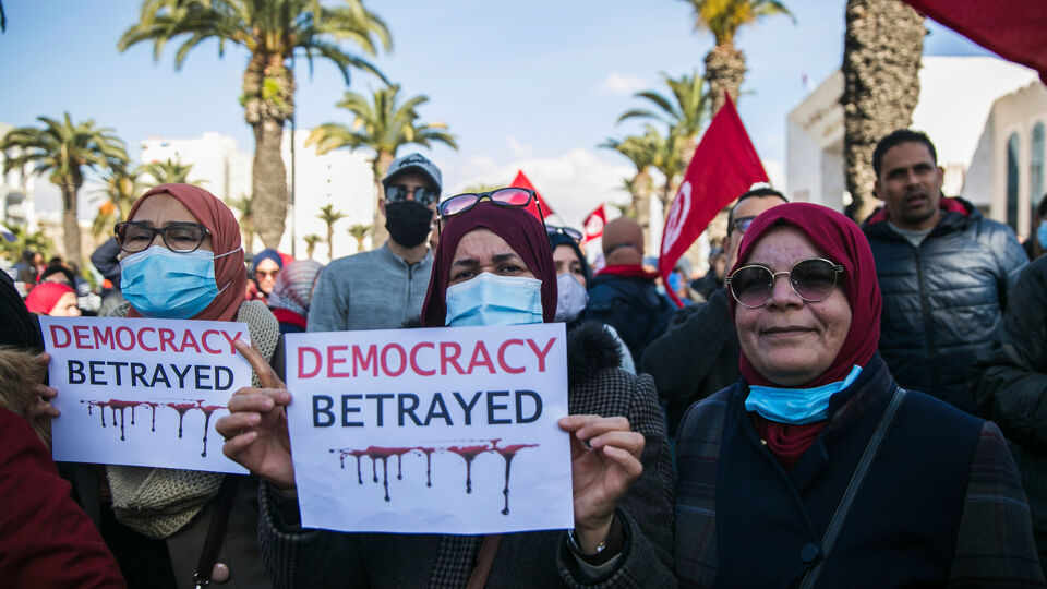 De Tunesische bevolking demonstreert al maanden tegen de president