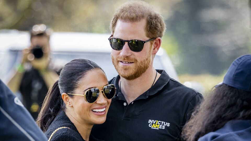 Prins Harry en Meghan Markle op de openingsdag van de Invictus Games in Den Haag