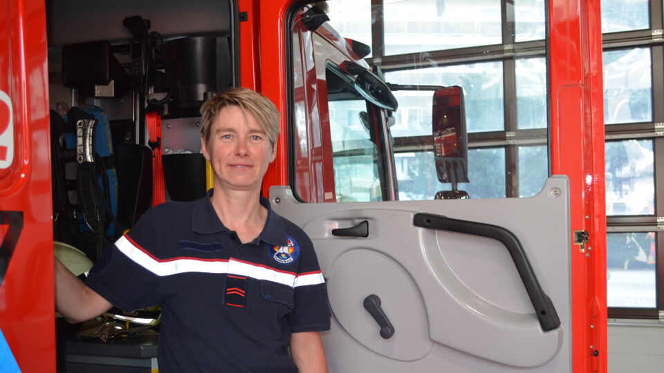 Sabine Bombaert was 18 jaar geleden de eerste vrouw bij de Brusselse brandweer.