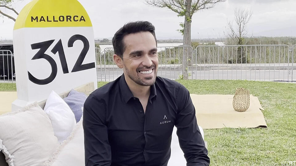 Alberto Contador stond Sporza te woord op Mallorca.