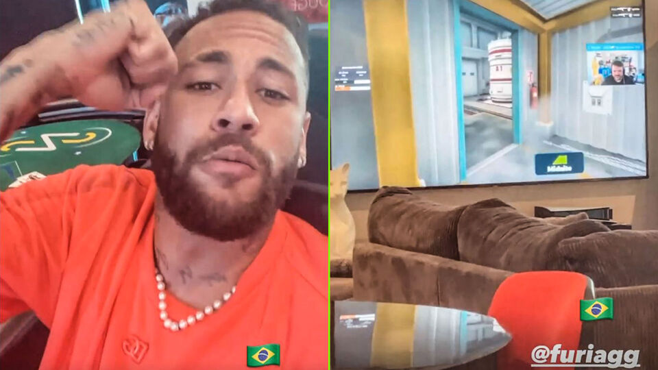Neymar Jr. deelde hoe hij de major volgde en supportert voor Furia.