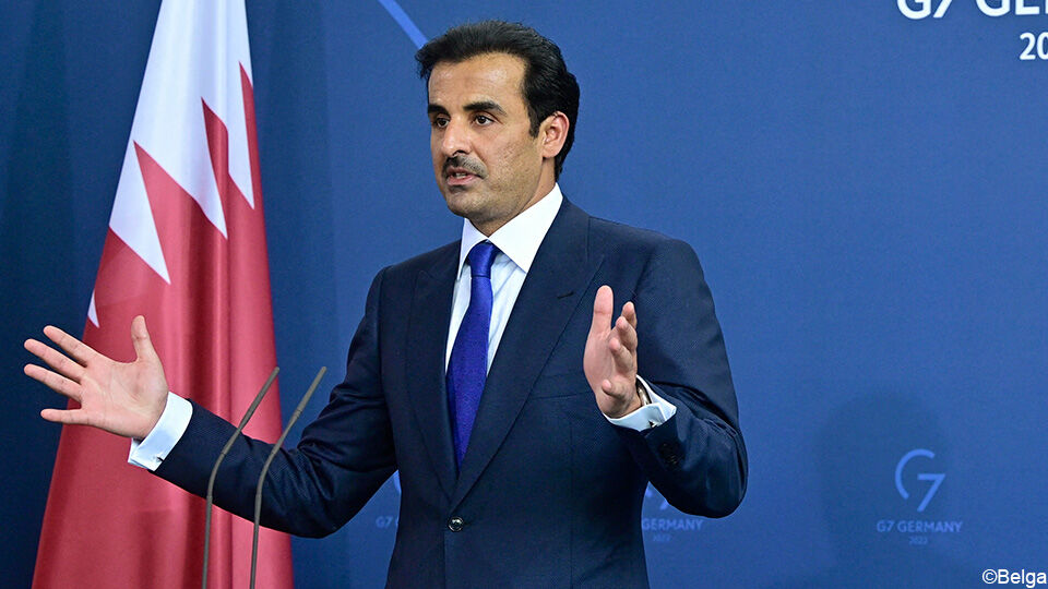 Qatarese Emir Tamim bin Hamad al-Thani bracht een bezoekje aan Berlijn.